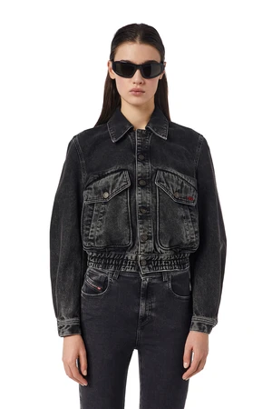 Diesel Bunda - DE-TRACY JACKET čierna