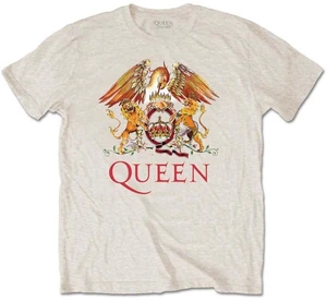 Queen T-shirt Classic Crest Sand S