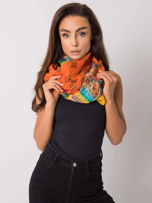 Orange scarf with prints