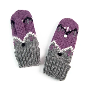 Art Of Polo Woman's Gloves Rkq042-3 Grey/Violet