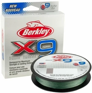 Berkley x9 Braid Low Vis Green 0,10 mm 150 m 9,0 kg Linie împletită