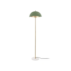 Lampa stojąca w zielono-złotym kolorze z metalowym kloszem (wysokość 154 cm) Waved – Leitmotiv