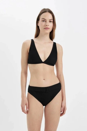 DEFACTO Fall In Love Regular Fit Ribbed Basic Bikini Top