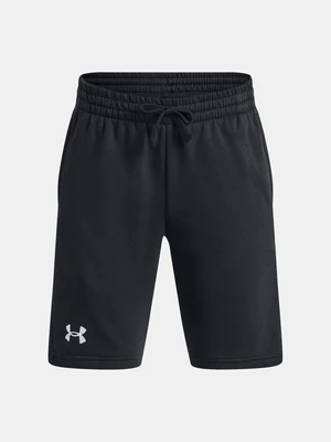 Čierne chlapčenské teplákové kraťasy Under Armour Rival