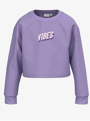 Purple girly sweatshirt name it Vanita - Girls