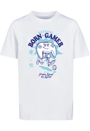 Children's T-shirt Natural Born Gamer Vintage white