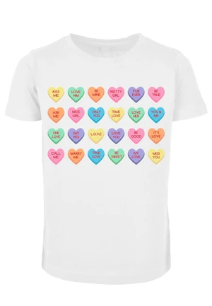 Children's T-shirt Sweet Heart Candy Tee white