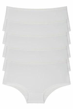 98545 Dewberry Women Panties High Waist Pack of 5-WHITE