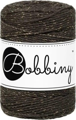 Bobbiny 3PLY Macrame Rope 1,5 mm 100 m Golden Espresso Zsinór