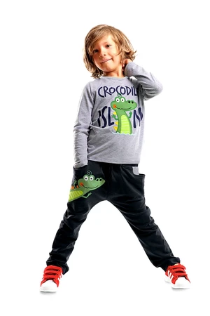 Denokids Crocodile Island Boy's T-shirt Trousers Set