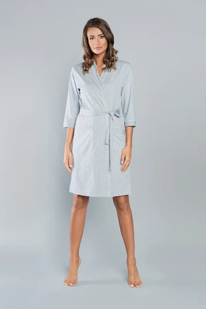 Montana bathrobe with 3/4 sleeves - melange