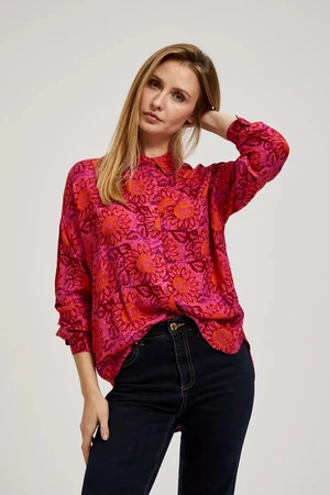 Women's shirt MOODO - dark pink