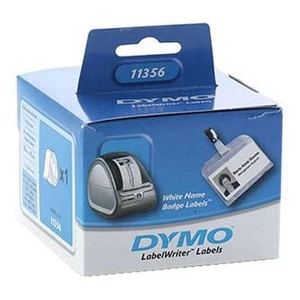 Dymo 11356, S0722560, 41mm x 89mm, bílé papírové štítky na jmenovky