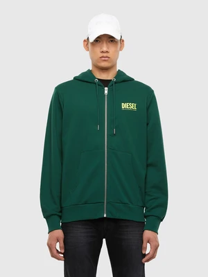 Diesel Sweatshirt - SGIRKHOODZIPLOGO dark green