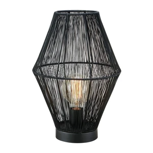 Czarna lampa stołowa z metalowym kloszem (wys. 38 cm) Casa – Markslöjd