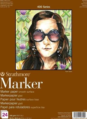 Strathmore Serie 400 Smooth Marker Pad 31 x 23 cm 190 g Album per schizzi