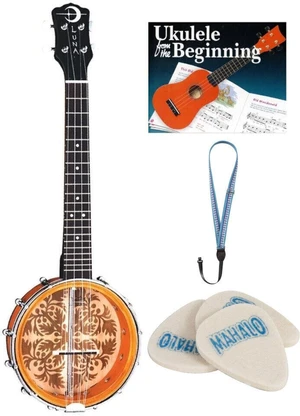 Luna UKE-B8-ULU SET Breadfruit design Ukulele