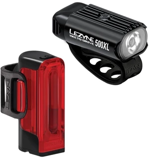 Lezyne Hecto Drive 500XL/Strip Drive 300+ Pair Black 500 lm-300 lm Přední-Zadní Cyklistické světlo