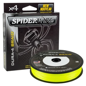 Spiderwire splétaná šňůra dura4 300 m yellow - průměr 0,17 mm / nosnost 15 kg