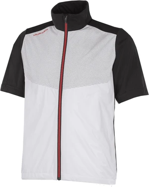 Galvin Green Livingston Mens Windproof And Water Repellent Short Sleeve Jacket White/Black/Red 2XL Chaqueta