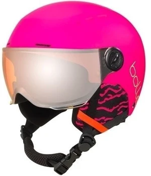 Bollé Quiz Visor Junior Ski Helmet Matte Hot Pink XS (49-52 cm) Casco da sci