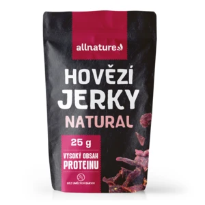 ALLNATURE Beef natural Jerky sušené maso 25 g