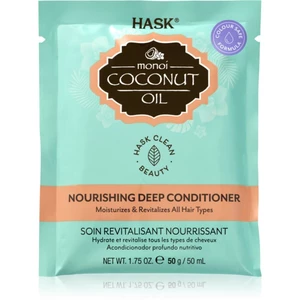 HASK Monoi Coconut Oil revitalizační kondicionér pro lesk a hebkost vlasů 50 ml