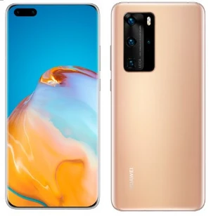 LCD + dotyk + přední  kryt pro Huawei P40, blush gold (Service Pack)