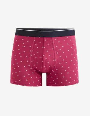 Red Men's Patterned Boxers Celio Mitch