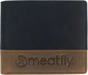 Meatfly Eddie Premium Leather Black/Oak Portafoglio