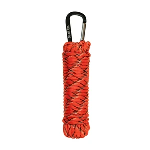 Padáková šnúra Paracord 550 Gear Aid® – Čierna / oranžová (Farba: Čierna / oranžová)