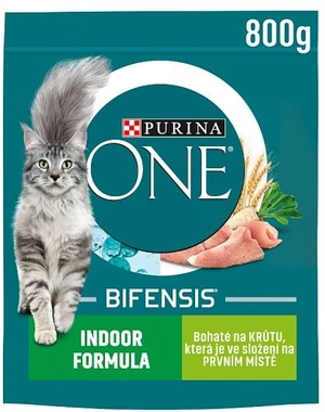 Purina ONE 800g Indoor s morčacím a celozrnnými obilninami