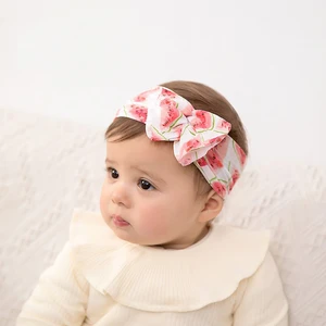 Baby Turban Boho Girls Headband For Children Twist Knot Hair Bands Elastic Toddler Accessories Floral Print Headgear Head Wrap