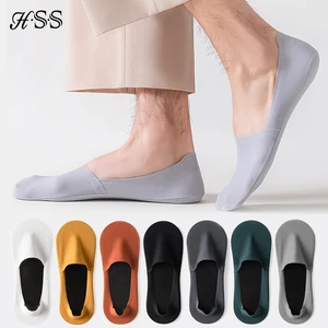 10 Pairs/Lot Men's Cotton Socks Deodorant Sweat Absorption Summer Sock Thin Breathable Silicone Non-slip Silk Boat Socks