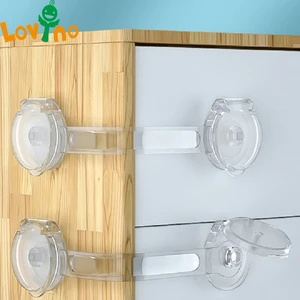 3/5Pcs Baby Cabinet Locks Strap Drawer Lock Child Anti-opening Refrigerator Lock Home Baby Anti-pinch Safety Protection Buckle