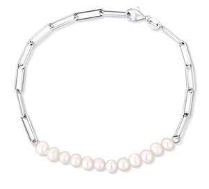 JwL Luxury Pearls Fashion stříbrný náramek s perlami JL0757