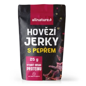 ALLNATURE Beef Pepper Jerky sušené maso sušené maso 25 g