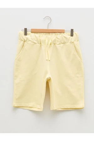 LC Waikiki Maternity Shorts with Elastic Waist and Plain Pocket Detailed.