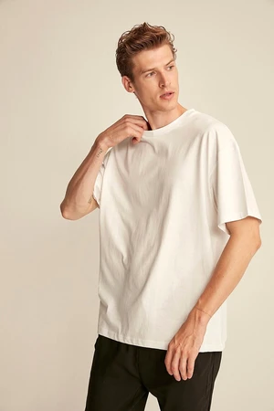 GRIMELANGE Jett Men's Oversize Fit 100% Cotton Thick Textured T-shirt