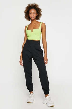 Koton Jogger Pants with Pocket Details Extra High Waist.