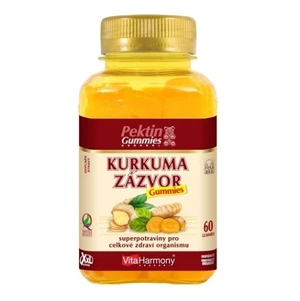 VITAHARMONY XXL Kurkuma + zázvor 60 gummies