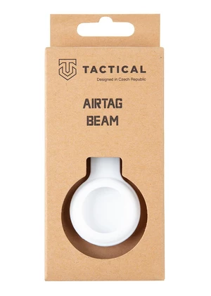 Silikonové pouzdro Tactical Airtag Beam Silicone, bílá