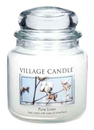 Village Candle Vonná sviečka v skle - Pure Linen - Čistá bielizeň, stredná