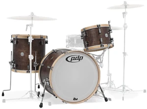 PDP by DW Concept Classic Wood Hoop Natural-Walnut-Stain Akustik-Drumset