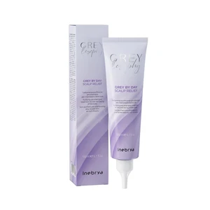 Inebrya Čistiaca kúra pre zdravú pokožku hlavy šedých a platinových vlasov Grey By Day (Scalp Relief) 150 ml