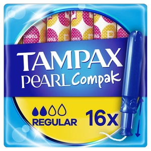 TAMPAX Compak Pearl regular tampony s aplikátorem 16 ks