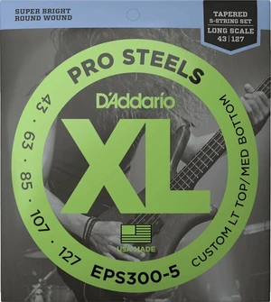 D'Addario EPS300-5 Saiten für 5-saitigen E-Bass, Saiten für 5-Saiter E-Bass