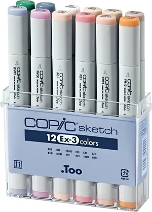 Copic Sketch Wkład do pióra Ex Set 3 12 szt