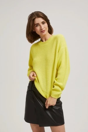 Sweater with a round neckline