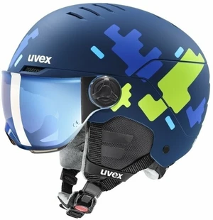 UVEX Rocket Junior Visor Blue Puzzle Mat 54-58 cm Cască schi